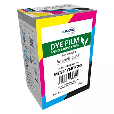 Ruban Magicard couleur YMCKOK pour cartes ECO, 250 cartes