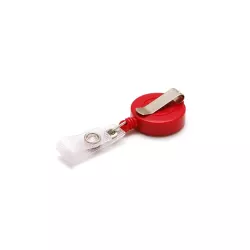 Enrouleur rouge avec lanière, extension 72 cm - face 2