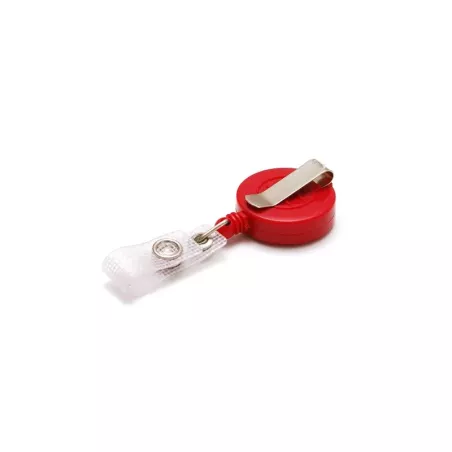 Enrouleur rouge avec lanière, extension 72 cm