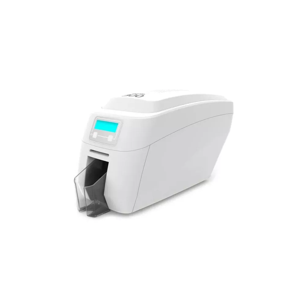 Imprimante De Cartes D’identité Magicard 300 – Simple Face, Résolution 300 DPI | Avec Ruban YMCKO Et 300 Cartes PVC | Option Encodeur (sans Encodeur Inclus)